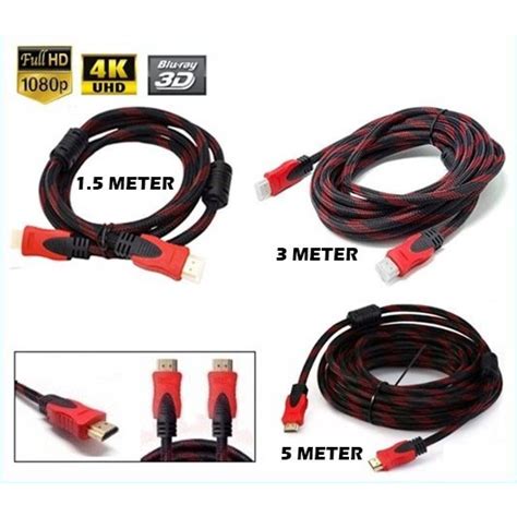 Jual Kabel Hdmi Jaring M M M Hdmi To Hdmi Jaring Full Hd M M