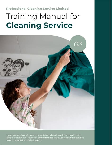 Training Manual For Cleaning Service | Training Manual Template
