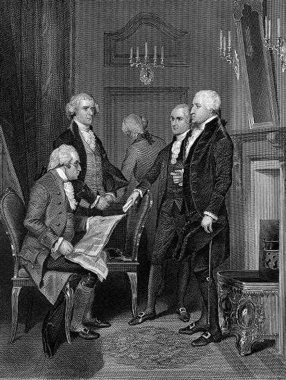 'Members of First Cabinet of First US President George Washington ...