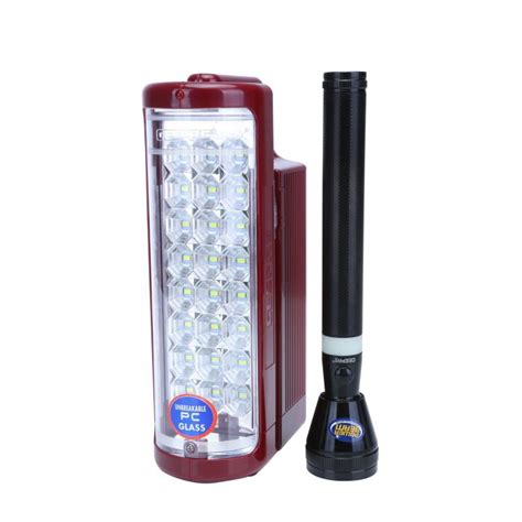 Geepas Rechargeable Led Lantern Pc Torch Emergency Lantern With