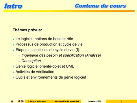 PPT IFT 2251 Génie Logiciel Préambule PowerPoint Presentation free