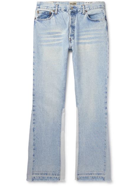 Gallery Dept 90210 La Flare Flared Panelled Jeans In Blue ModeSens