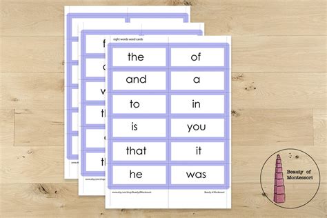 What Are Sight Words In Montessori At Catherine Harris Blog