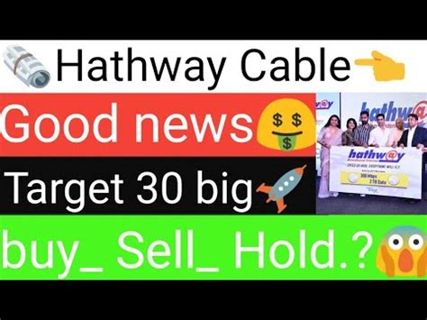 Hathway Cable Stock Latest News Hathway Cable Share Target