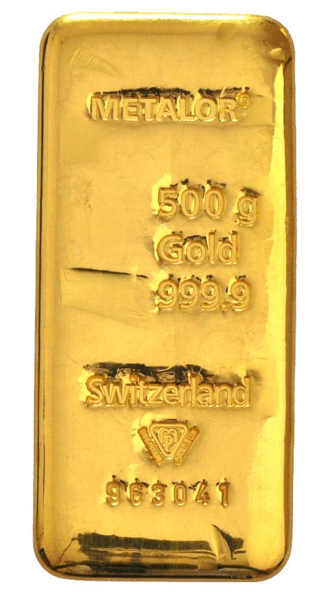 500g Metalor Gold Bars Bullionbypost From £12502