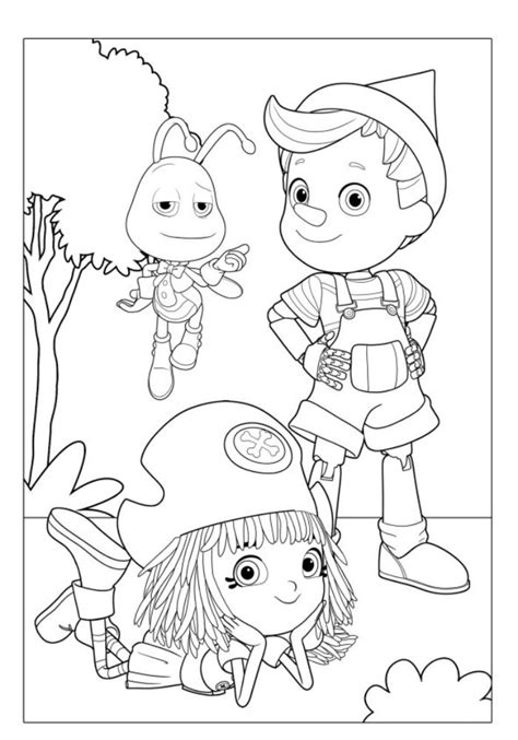 Pinocchio And Friends Disegni Da Colorare Stampare Pdf Gbr