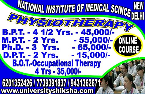 Bpt Bpt Allopathy Physiotherapy Bachelor Of Physiotherapy Syllabus