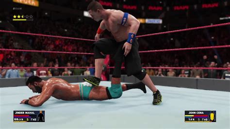 Wwe 2k18 John Cena Vs Jinder Mahal Rivalry Youtube