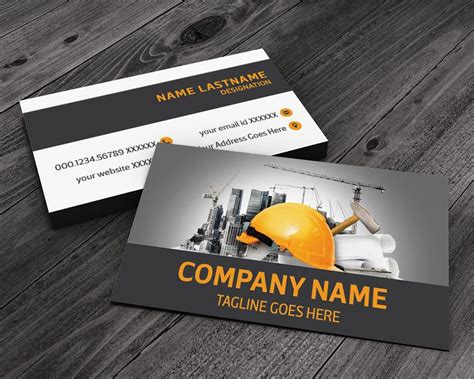 Construction Business Card Go Print Plus