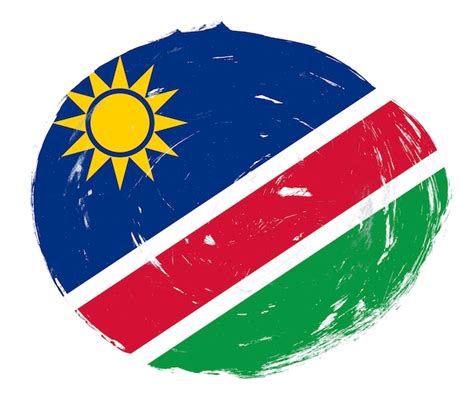 Premium Photo Namibia Flag Painted On A Distressed White Stroke Brush