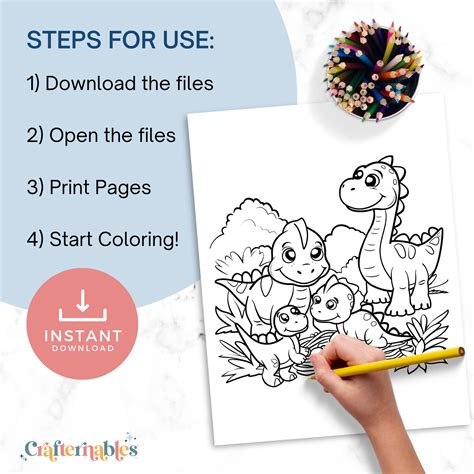 28 Friendly Dinosaur Coloring Pages for Kids Educational Activity ...