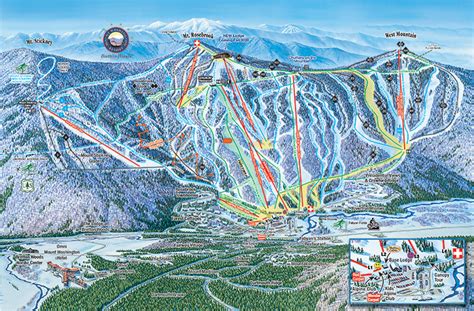 Bretton Woods Ski Area Trail Map • Piste Map • Panoramic Mountain Map