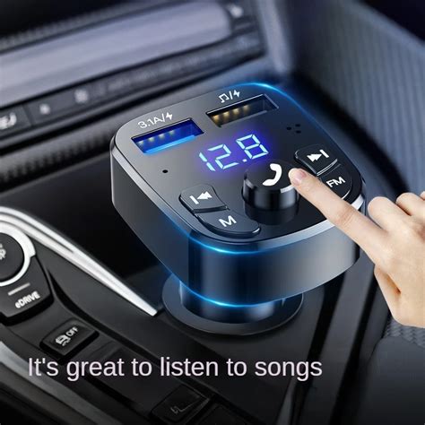 Kit De Transmisor Fm Con Bluetooth Para Coche Reproductor