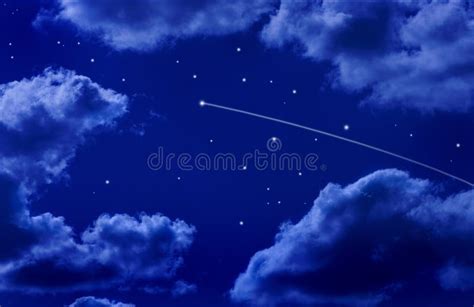 Shooting Star Night Sky stock image. Image of star, hope - 10669303