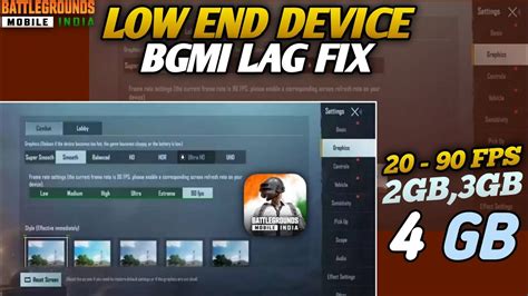 Bgmi Pubg Low End Device Lag Fix How To Lag Fix In Bgmi Bgmi