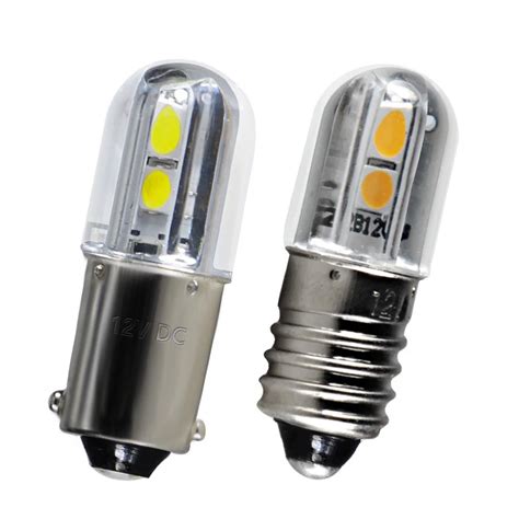 2X Ba9s E10 T4W LED Light Bulb Canbus 6v 12v 3030 SMD Highlight Car