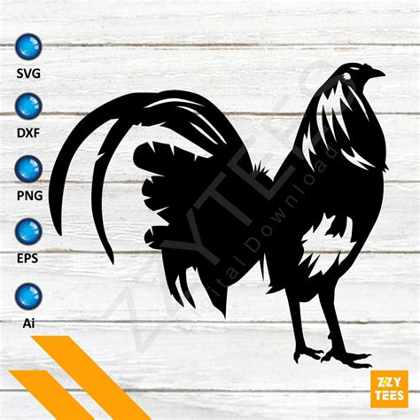 Rooster Painting Rooster Art Rooster Silhouette Silhouette Svg