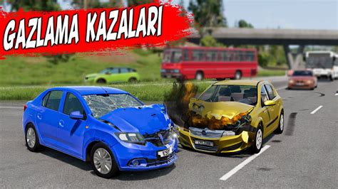 OTOBANDA GAZLAMA KAZALARI Renault Symbol PERT ETTİM BeamNG drive