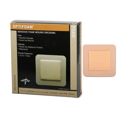 Optifoam Adhesive Foam Wound Dressings Pads, 10 Ea - myotcstore.com