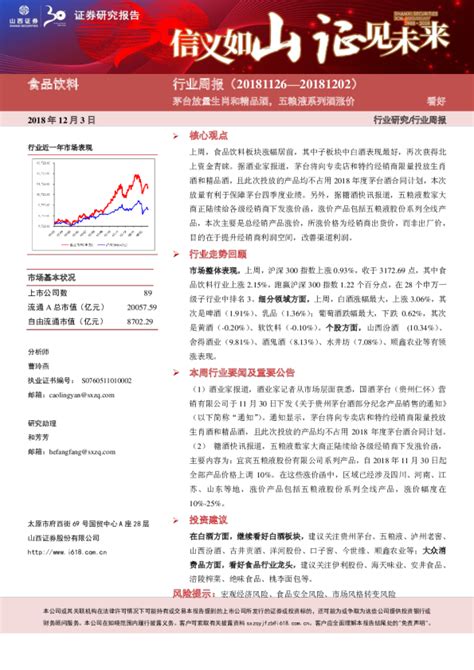 食品饮料行业周报：茅台放量生肖和精品酒，五粮液系列酒涨价