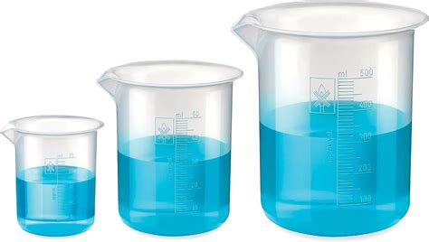 Bello Polypropylene Plastic Beaker 25ml 50ml 500ml With Graduation