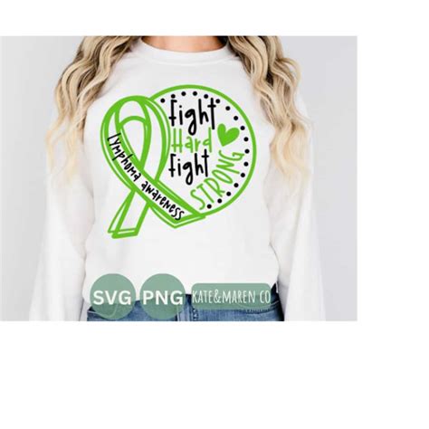 Lymphoma Awareness Svg Lime Green Cancer Ribbon Cricut Cut Inspire