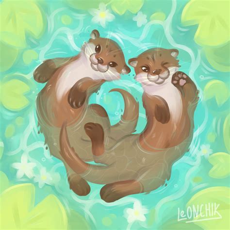 Otter by Leonchikart on DeviantArt