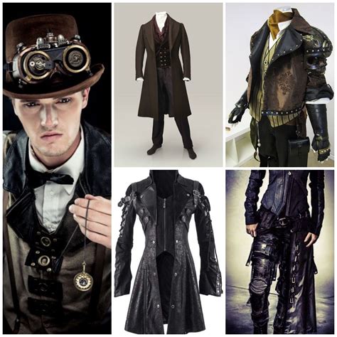 Lower Class Male Ex Steampunk Men Clothing Punk Fashion Male