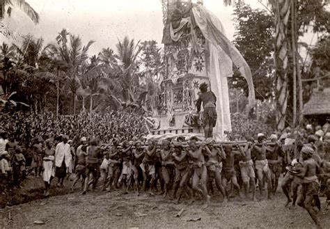 Ngaben Ceremony In Bali Year 1910 1950 Ancient Indonesia