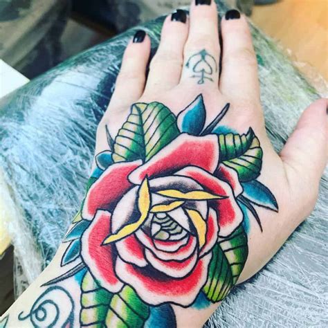 Top 101 Best Rose Hand Tattoo Ideas [2021 Inspiration Guide]