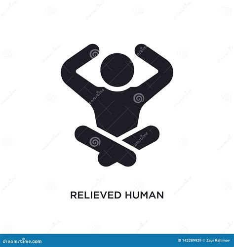 Relieved Human Isolated Icon Simple Element Illustration From Feelings