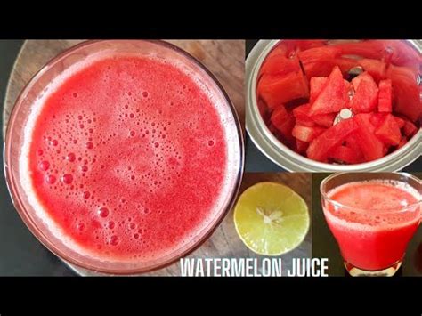 Watermelon Juice How To Make Watermelon Juice YouTube