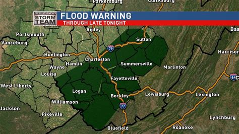 Flood Warning Issued For Portions Of West Virginia Including Central