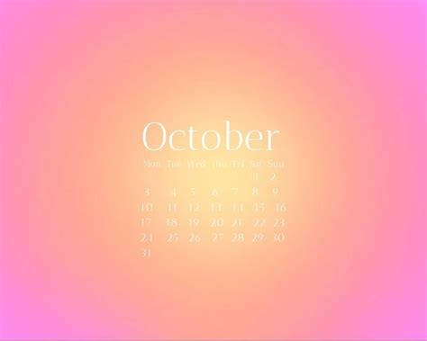 Aura Calendar October 2022 Imac Wallpaper Cute Laptop Wallpaper