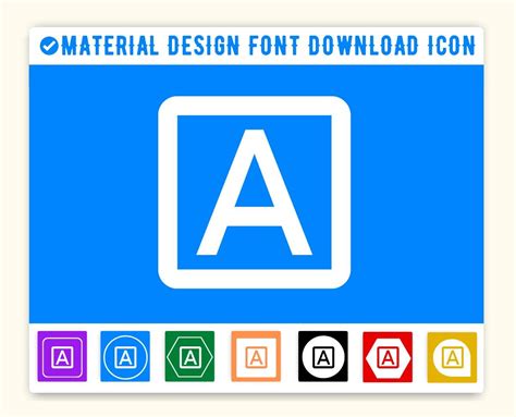 Material Design Font Download Icon | (Alphabet) Material UI Font ...