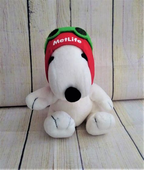 Metlife Peanuts Snoopy Flying Ace Pilot Doll Plush