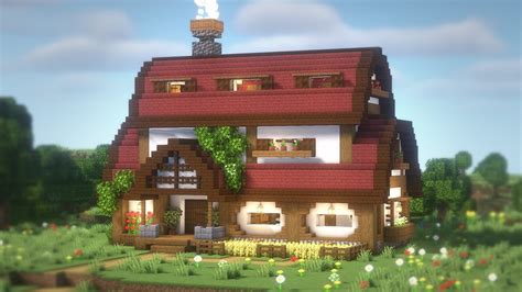 Minecraft How To Build A Cozy Survival Base House Tutorial