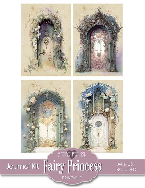 Fairy Princess Junk Journal Kit Printable Vintage Fantasy Fairies