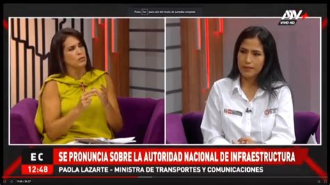 ENTREVISTA MINISTRA PAOLA LAZARTE INFORMA ACCIONES DEL MTC YouTube