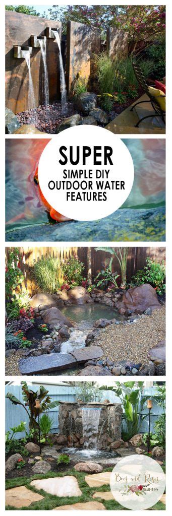 Super Simple DIY Outdoor Water Features ~ Bees and Roses