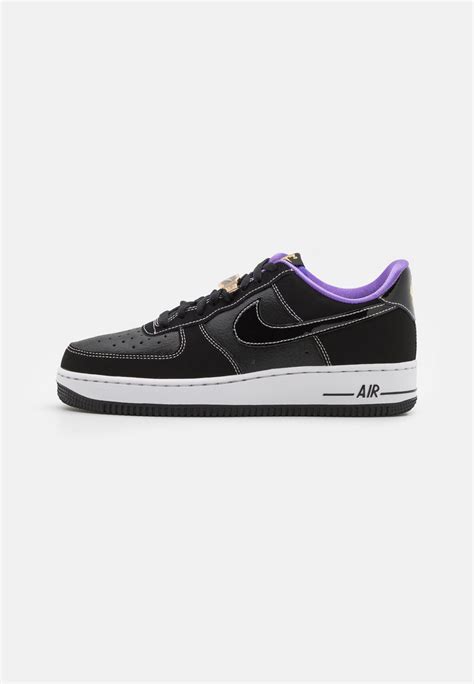 Nike Sportswear Air Force 1 07 Lv8 Emb Trainers Blackiron Greywhitemetallic Goldblack