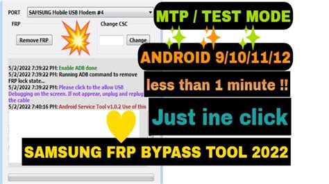 SAMSUNG ONE CLICK FRP TOOL Samsung Frp Bypass Tool 2022 SAMSUNG FRP