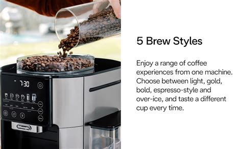 Delonghi Truebrew Drip Coffee Maker Built In Grinder Single Serve 8 Oz To 24 Oz