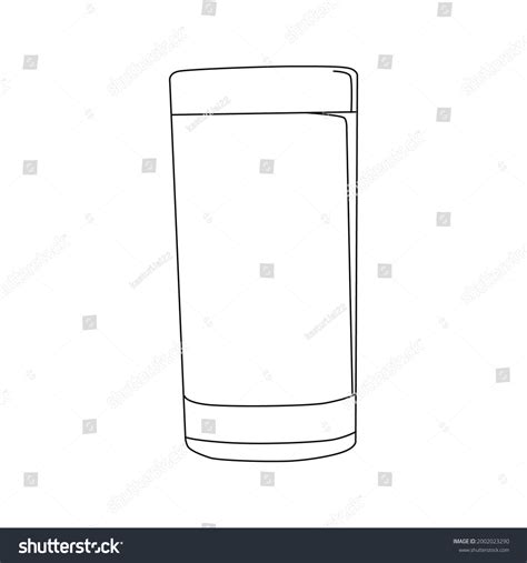 Water Glass Line Drawing Clip Art Stock Vector Royalty Free