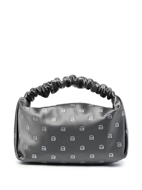 Alexander Wang Hotfix Scrunchie Mini Bag In Gray Lyst