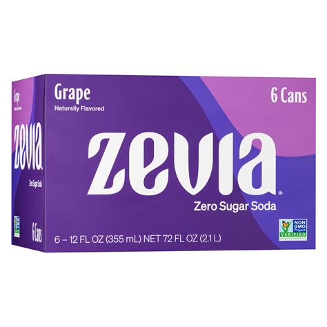 Zevia Zero Calorie Grape Soda 12 Oz Cans Shop Soda At H E B