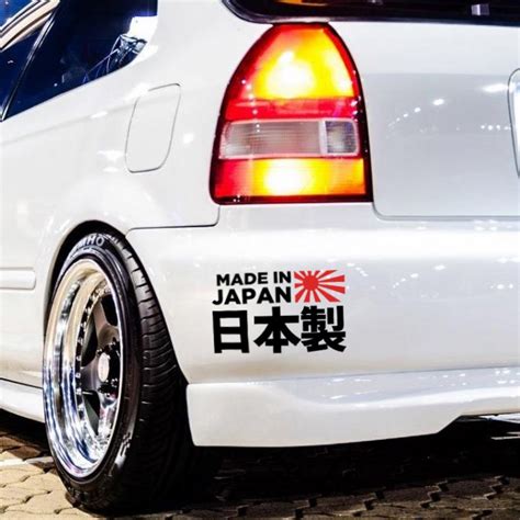 Jdm Made In Japan Kanji Cutout Vinyl Sticker Shopee Philippines