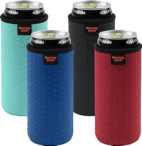 Amazon Desing Wish Pack Oz Slim Can Cooler Sleeves Honeycomb