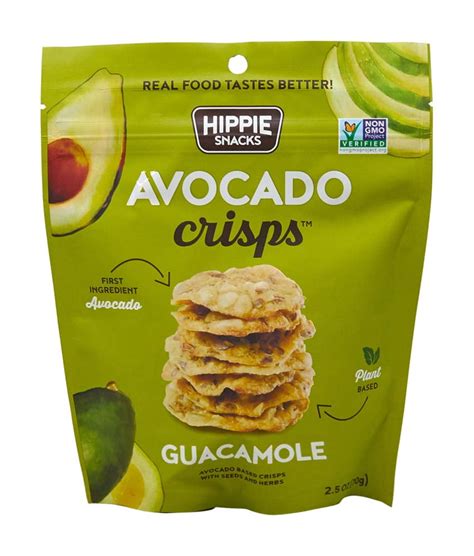 Hippie Snacks Avocado Crisps Guacamole 2 5 Oz Pack Of 2 Walmart