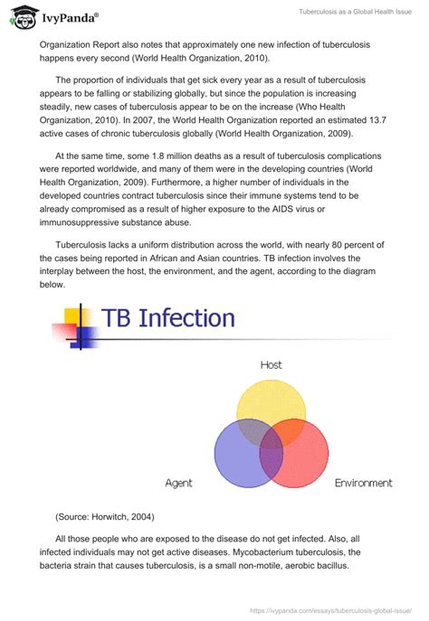 Tuberculosis Global Issue 1724 Words Essay Example